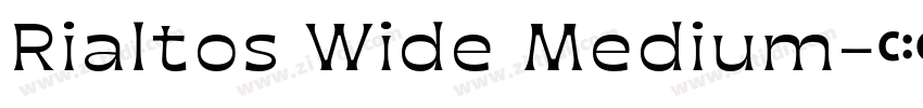 Rialtos Wide Medium字体转换